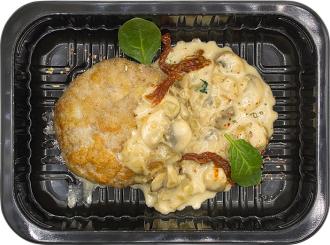 Котлета из свинины с грибным соусом