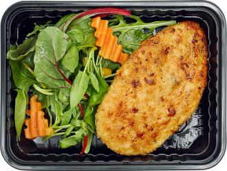 Котлета куриная жареная с цветной капустой