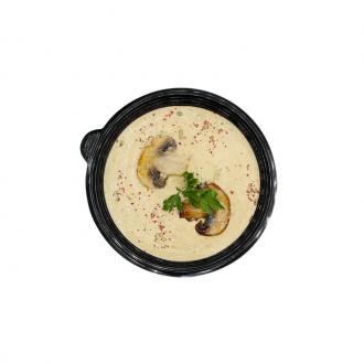 Крем-суп грибной с гренками 