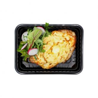 Куриная грудка с ананасами и сыром