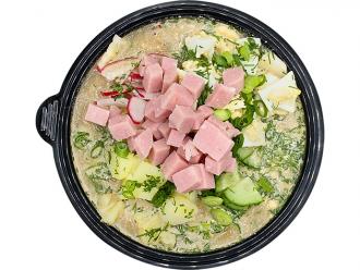 Окрошка мясная на квасе