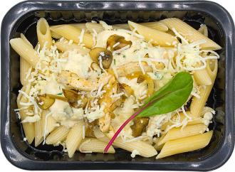 Пенне с курицей и шампиньонами