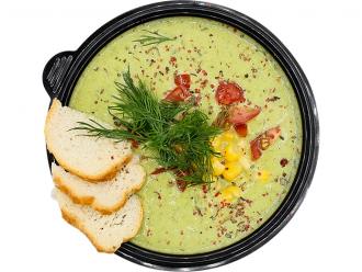 Суп-пюре из цветной капусты с гренками 