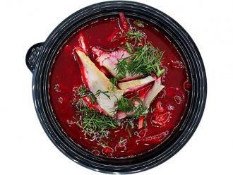 Свекольник холодный с курицей