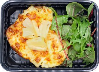 Свинина с ананасом и сыром