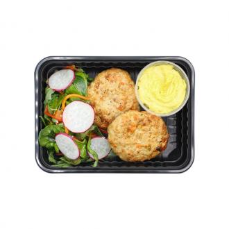 Оладьи из курицы с соусом карри